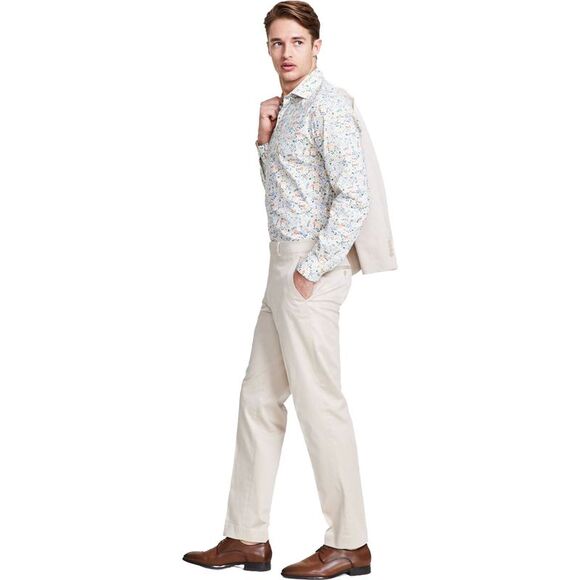 bar III Mens Solid Stretch Dress Pants Slacks NWT
